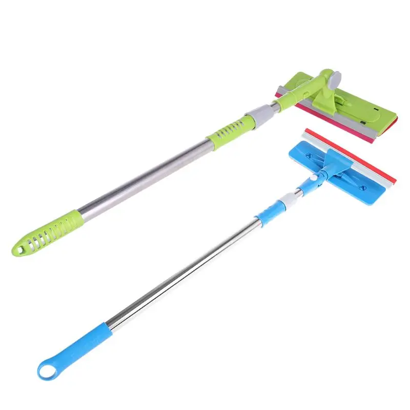 

1Pcs Telescopic Glass Cleaning Tool Double Sided Window Cleaning Brush Glass Wiper Clean Helper Washing Tool BLUE