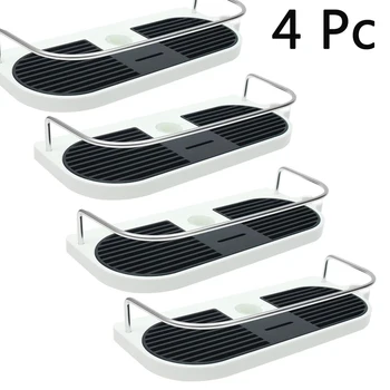 

3Pc/4Pc Round Corner Storage Holder Shelves Bathroom Shampoo Shower Kitchen Storage Rack Organizer