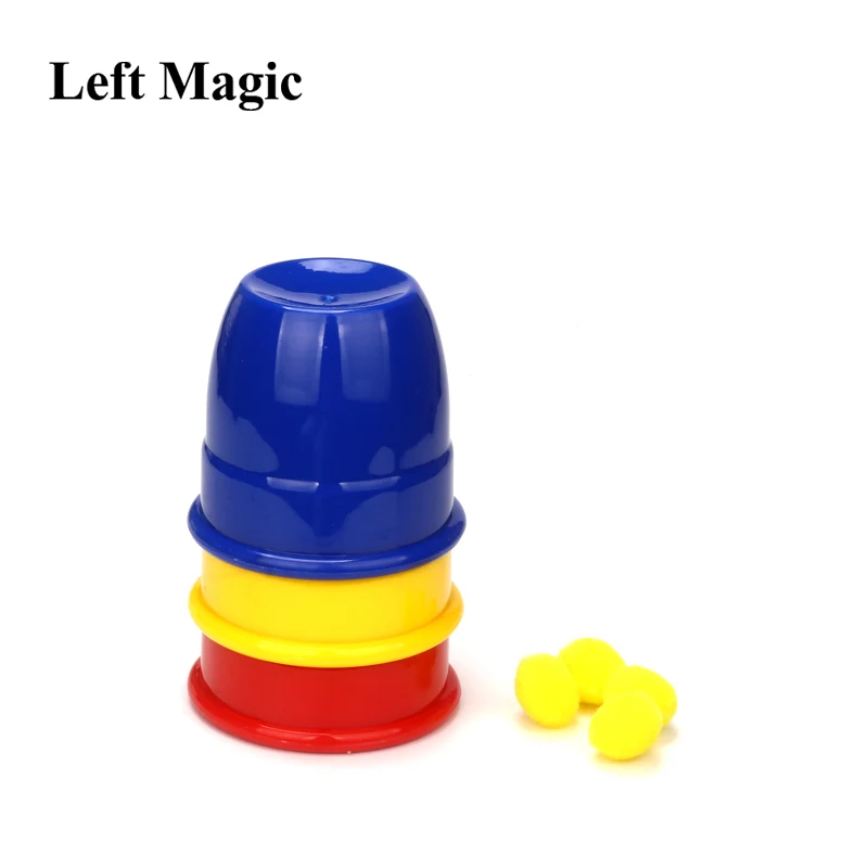 

Magic Three Cups And Balls Large Size Magic Tricks Many Size Close Up Stage Magic Props Magician Magic Kids Toys