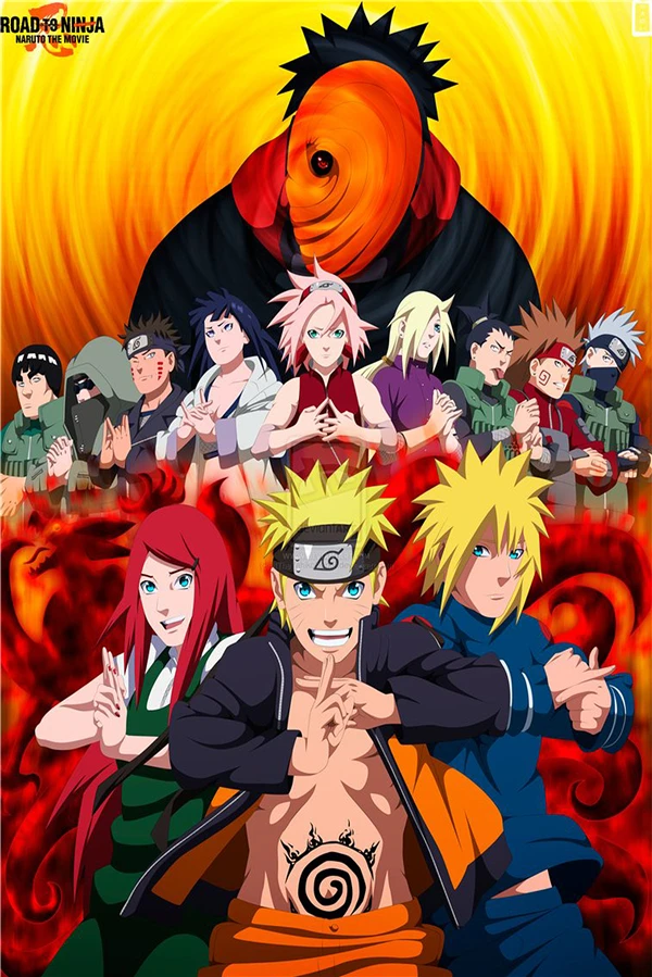 Personnalisé Toile Art Naruto Affiche Naruto Stickers Muraux Ninja