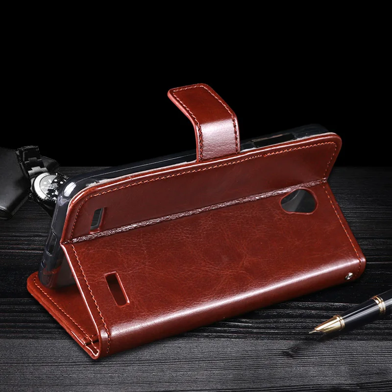 For ZTE Blade A520 Case Business Style Stand Flip Leather Wallet Phone Capa Cover for ZTE Blade A520 Case Cellphone Accessories