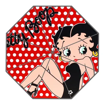 

New Arrive Custom Betty Boop Umbrellas Creative Design High Quality Foldable Rain Umbrella