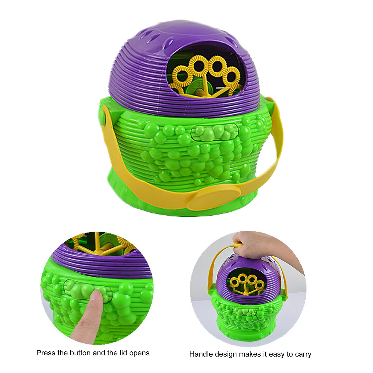 Kids Children Electric Handy Bubble Blowing Show Toy Show Automatical Bubble Machine Gift For Toys Children Day Birthday