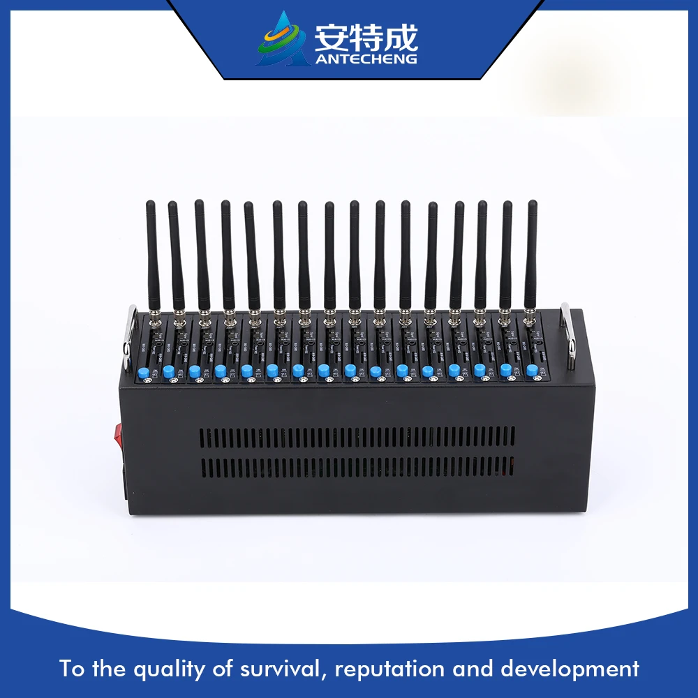 16 port mms modem,bulk sms device 16 port modem pool usb,gsm gprs 16 port modem q2406b