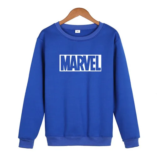 Толстовки Hombre MARVEL Sudaderas в стиле хип-хоп для мужчин s/Madam бренд с буквенным принтом пуловер с капюшоном Толстовка приталенная мужская Толстовка - Цвет: 57blue