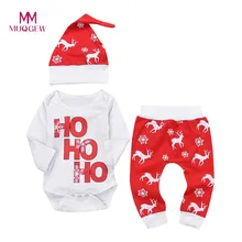 Одежда для девочек комплект детской одежды для мальчиков, Рождественский комбинезон для младенцев мальчиков девочек, Топы+ штаны, комплект одежды с рождественским оленем и снежинками
