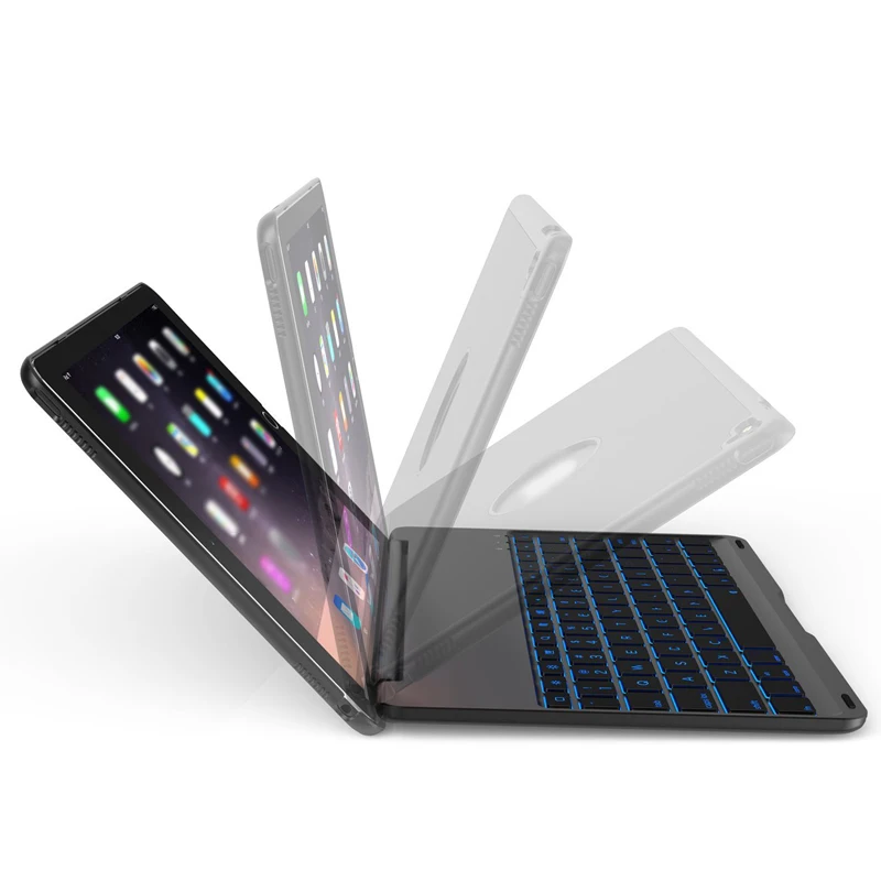 Чехол Landas с клавиатурой для iPad Pro 10,5, смарт-клавиатура из алюминиевого сплава, Bluetooth клавиатура с подсветкой, беспроводная клавиатура для iPad PC