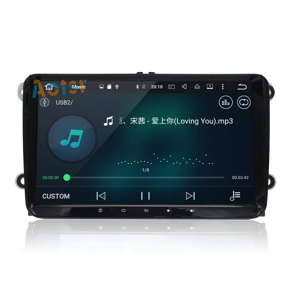 Excellent 8 CORE Android 8.0 Multimedia Stereo GPS Navigation Car Radio For Golf VI 6 2008 2009 2010 2011 2012 2013 Car No CD/DVD Player 4
