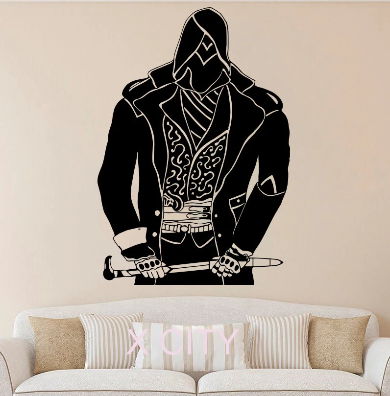 assassin wall sticker cool room decal vinyl art game poster american