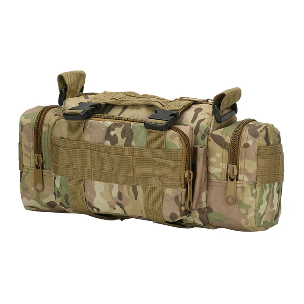 

Lightweight Oxford Cloth Tactical Camouflage Sports Single Shoulder Outdoor Waist Bag Portable Camera Storage Multi Pockets