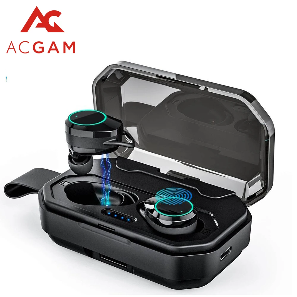 

ACGAM X6 TWS Bluetooth 5.0 Earbuds 3000mAh Support Charging for Phones Waterproof 3D Stereo Wireless Earphone Sport Earbuds
