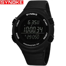 Бренд SYNOKE, мужские часы, светодиодный, цифровые часы, мужские наручные часы, черный, будильник, 50 м, водонепроницаемые, спортивные часы для мужчин, Relogio Masculino