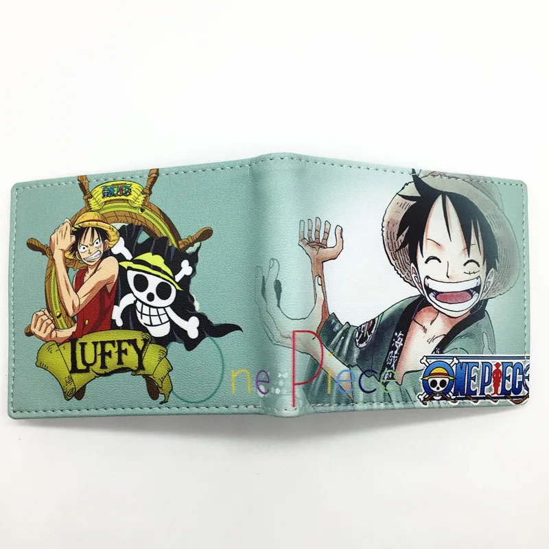 Цельный кошелек Luffy пиратский череп голова кошельки с рисунками из комиксов мультфильм кошелек на молнии монета карман 8 держатель для карт - Цвет: YWZ 005