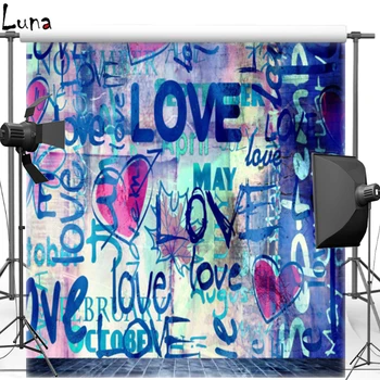 

MEHOFOTO New Fabric Polyester Photography Background For Wedding Love Wall Vinyl Background For Children Photo Studio 470