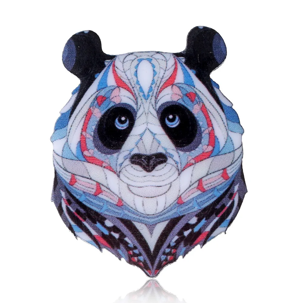 

Acrylic Brooch Natural animal Brooches sheep Lion monkey Cow penda Tiger Brooch For Women Best Gift Jewelry Accessories