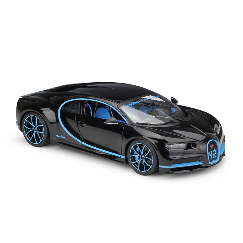 Bburago 1:18 Bugatti Chiron черная литая под давлением модель гоночный автомобиль Транспортное средство Новое в коробке