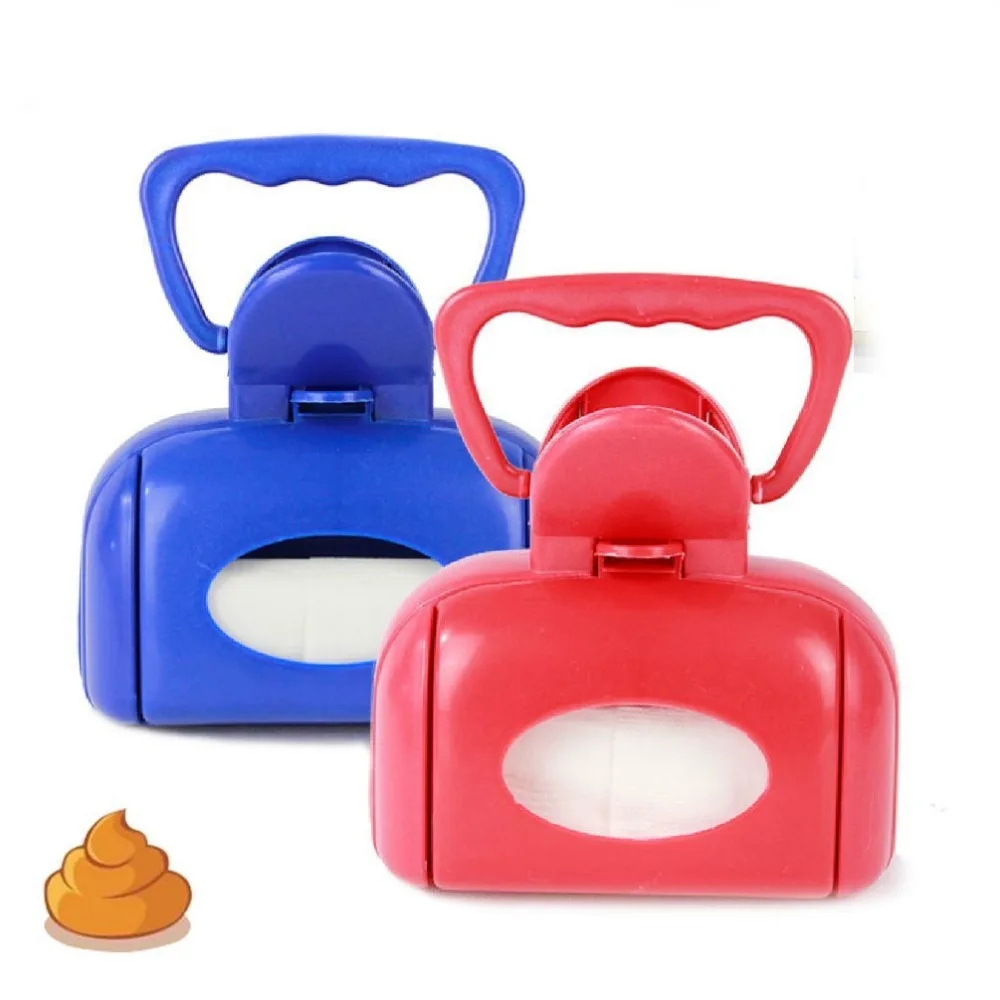 Portable Pet Dog Cat Waste Pooper Scooper Poop Scoop Pickup Clip Easy Clean Toolin Dog Carriers