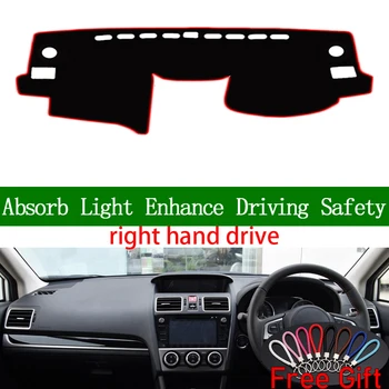 

For SUBARU XV Forester 2011 2012 2013 2014 2015-2018 Right Hand Dashboard Cover Car Stickers Dash Mat Interior Accessories