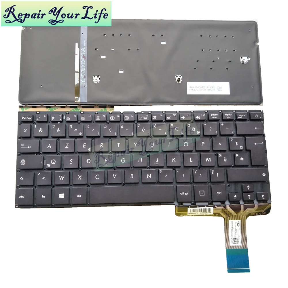 FR French azerty keyboard laptop keyboards backlight for ASUS ux330 UX330U UX330UA UX330UAK notebook pc KB New 0knb0-2632fr00 | Компьютеры