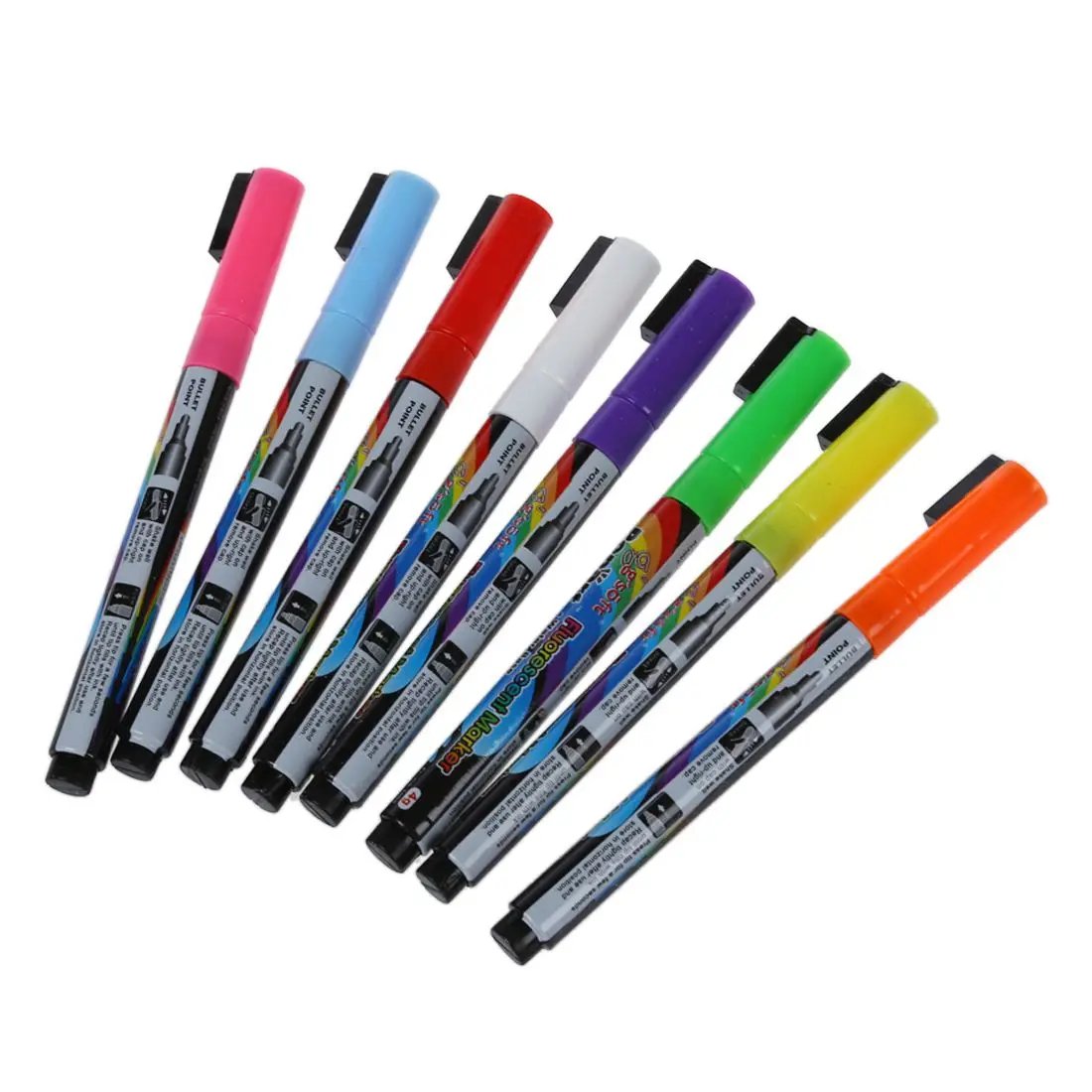 

8 pcs Pen Neon LED Neon Chalk Marker Liquid Chalk Pencil Table Bookmark window 8 colors
