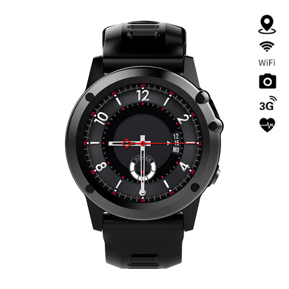  H1 Smart Watch Android MTK6572 IP68 Waterproof Support 3G Wifi GPS SmartWatch Phone Call SIM Camera