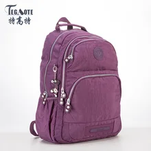 TEGAOTE Light Pattern Рюкзак Женщины Mochila Feminina Водонепроницаемый Нейлон Рюкзак Женский Весна Компьютер Рюкзак Ван Мешок