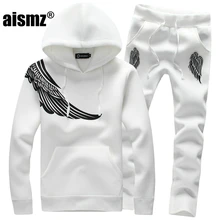Aismz мужские комплекты, модные тонкие спортивные костюмы с длинным рукавом, толстовки, спортивный костюм, толстовка из двух частей, брюки, мужская куртка+ штаны для упражнений