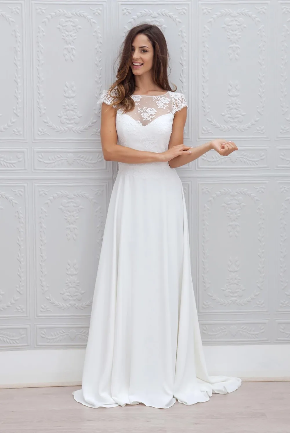 Robe De Noiva Mode Robe De Mariee Sexy Dos Ouvert Dentelle Romantique Robe De Mariage Special Detachable Ceintures Mariee Robe Aliexpress
