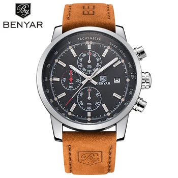 

BENYAR Top Brand Men Watches Luxury Chronograph Sport Quartz Waterproof Military Watch Fashion Male Clock Relogio Masculino