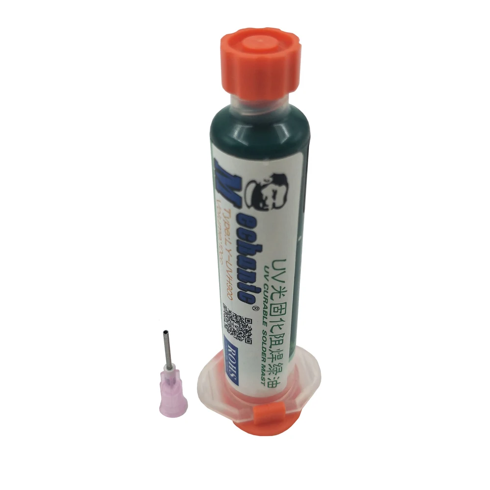 

10CC MECHANIC Green UV Solder Mask PCB BGA Paint Prevent Corrosive Arcing Soldering Paste Flux Cream Welding Fluxes Oil