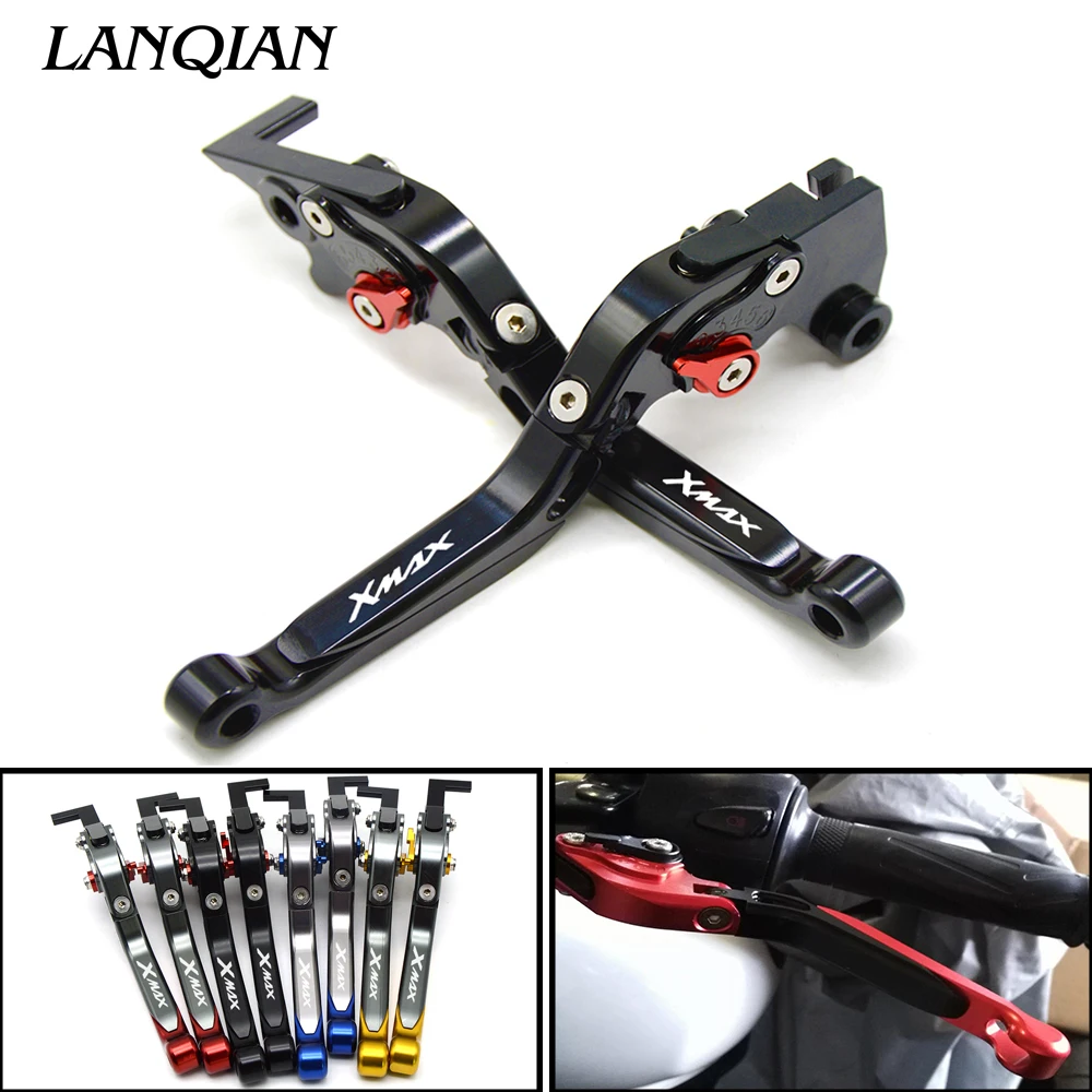 

Black Pivot Adjustable Motorcycle brakes For Yamaha XMAX 125/200/250/400 CNC Extendable Foldable brake Clutch Levers X-MAX250