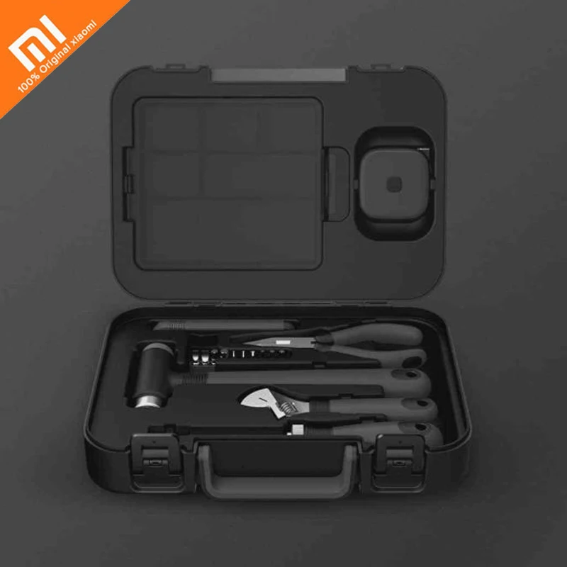Get  Original xiaomi mijia rice toolbox 6 plus 2 for toolbox inside parts storage box smart home toolbox