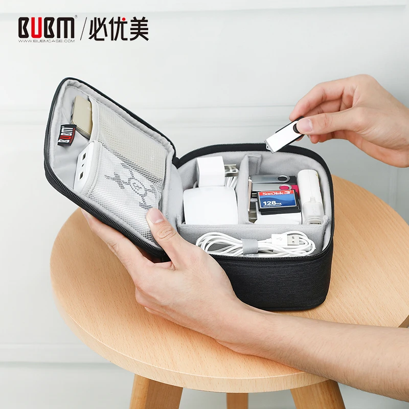 BUBM Travel Electronics Accessories Кабельный органайзер сумка-водостойкий гаджет чехол для кабеля, зарядного устройства, power Bank, sd-карты