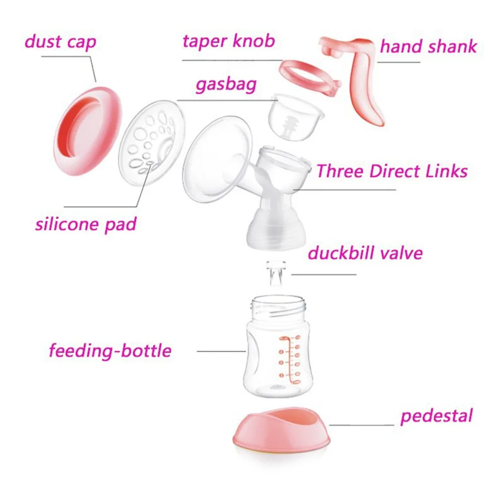 Manual-Breast-Feeding-Pump-Original-Manual-Breast-Milk-Silicon-PP-BPA-Free-With-Milk-Bottle-Nipple-With-Sucking-Function-Breast-Pumps-T0100 (4)