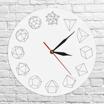 

Multi-dimensional space pattern Clock Student math cube shape Wall CLock Unique Iconic Clock Modern Home Decor