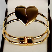 Новинка pulseiras Браслеты с сердечками и браслеты женские брендовые pulseira feminina золотые браслеты для Женский Браслет-манжета подарок для мамы