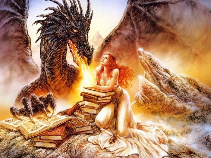 Luis Royo Fantasy Dragon Art Wall Print POSTER 50*70cm|print poster|posters  postersluis royo - AliExpress