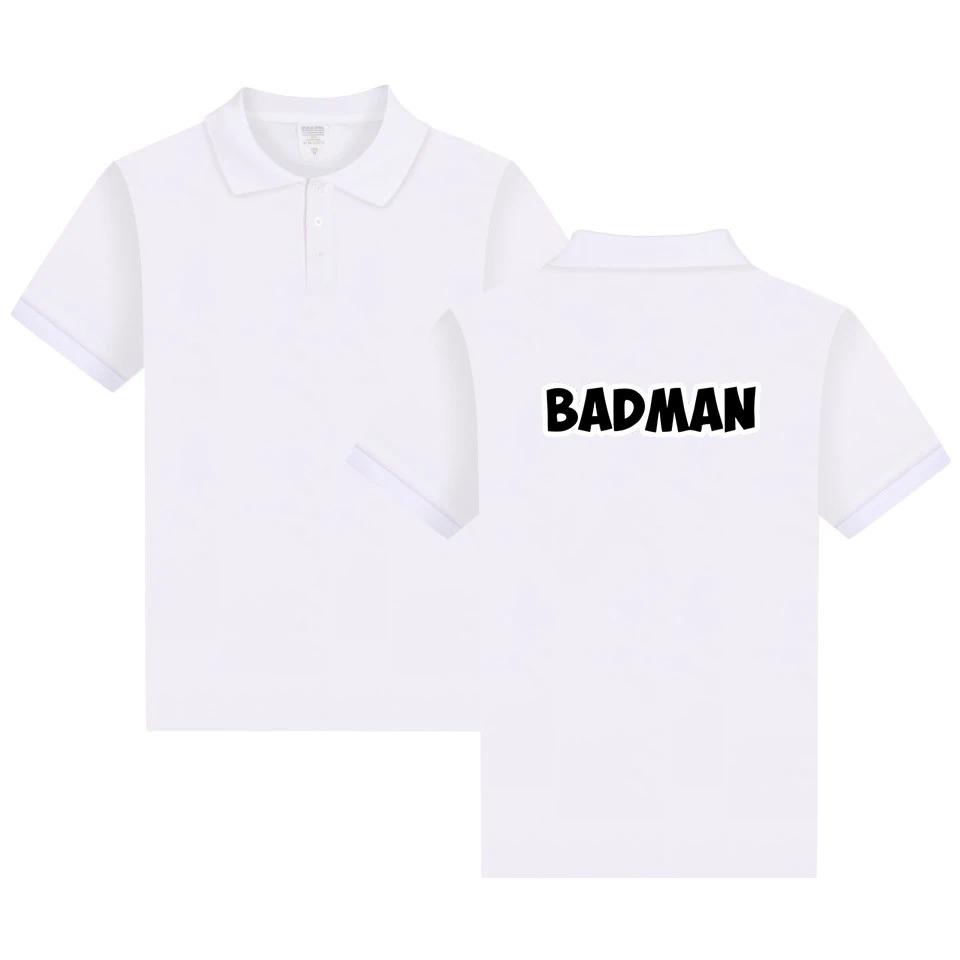 WEJNXIN Лето Новое поступление Dragon Ball Vegeta Badman футболка поло с принтом для мужчин Camisa Masculina 8 цветов рубашки брендовая одежда - Цвет: Белый
