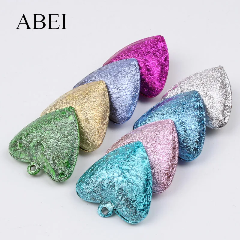 Jingle Bells 20pcs 25mm Heart Shape For Wedding Party Decoration DIY