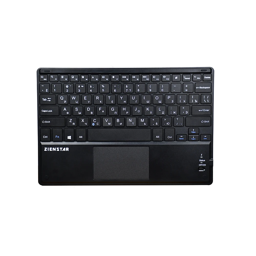 Клавиатура Zienstar Беспроводная с сенсорной панелью 10 дюймов|bluetooth keyboard|wireless bluetooth