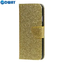 Блеск флип чехол для Samsung Galaxy S8 S7 край искусственная кожа Книга Bling чехол для телефона