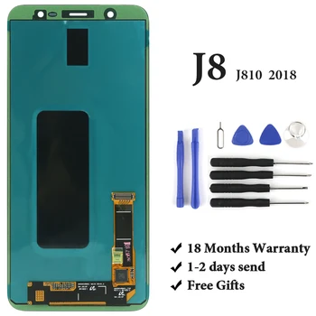 

For J8 2018 LCD Display Grade OEM AMOLED With Digitizer Touch Screen Assembly For J810 J810F LCD Screen