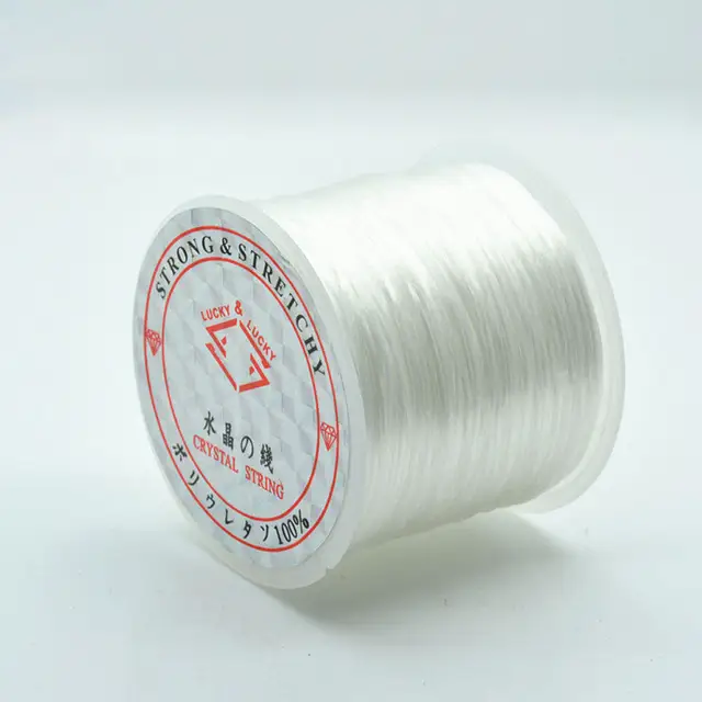 60m Roll Strong Stretchy Elastic Crystal String Beading Cord Wire 60m Roll Strong Stretchy Elastic Crystal String Beading Cord Wire Thread Rope For Diy Bracelets