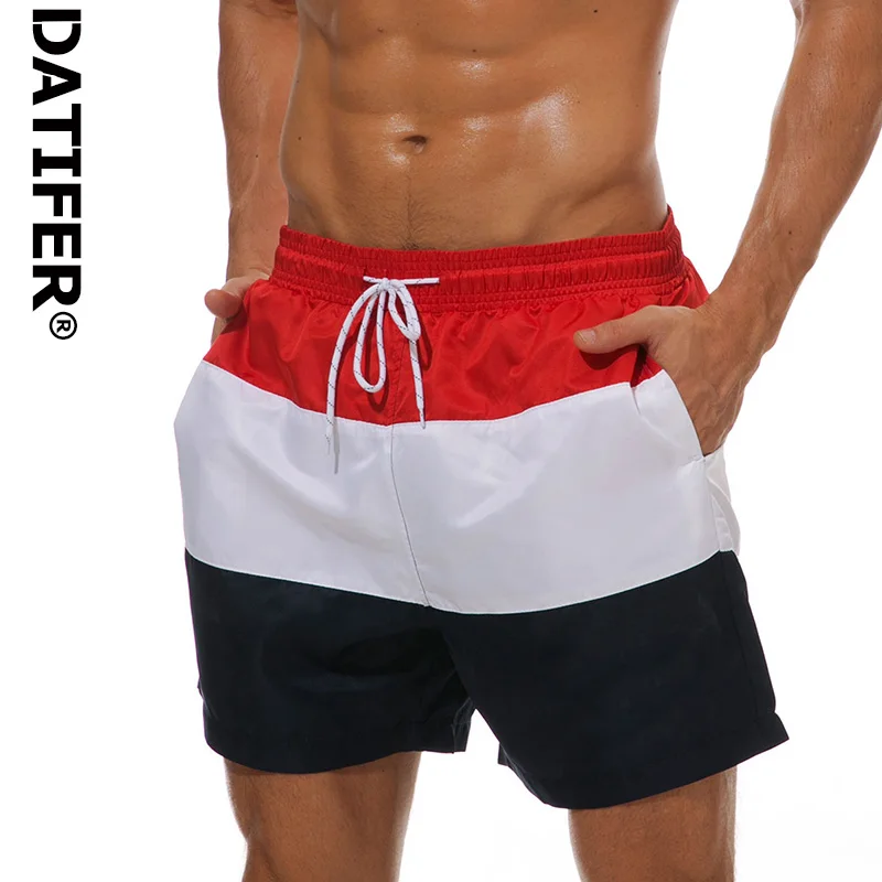 Mens Quick Dry Cargo Boxer Trunk Swim Short Gym Surf Pants Boardshorts Swimwear