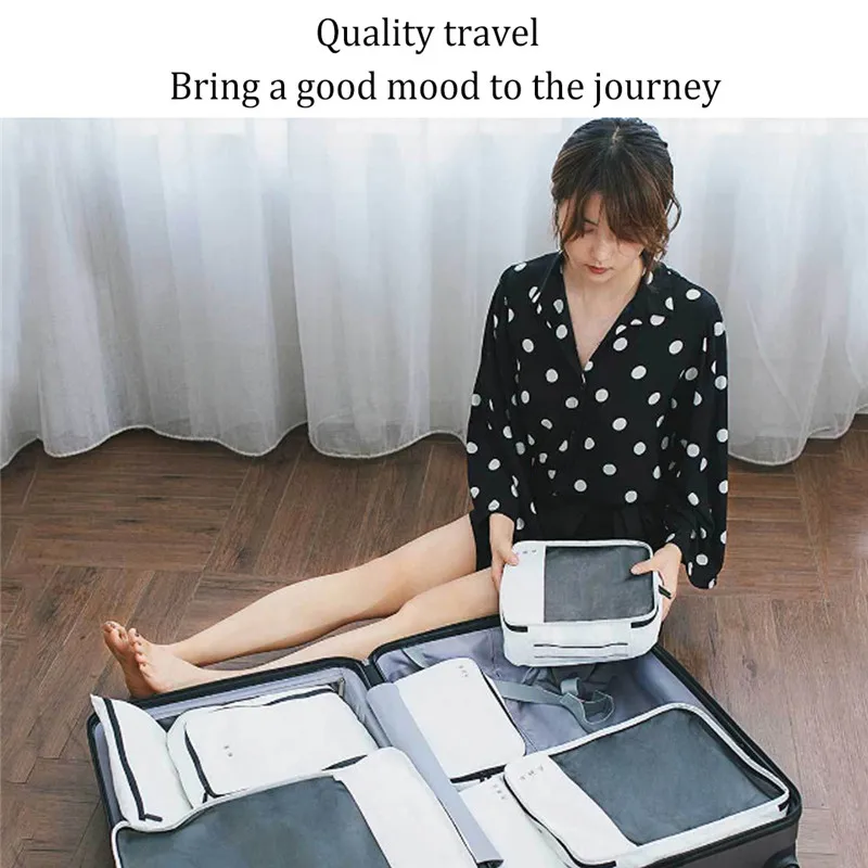 Xiaomi 90Fun DuPont бумажная коробка для хранения портативная Одежда Нижнее белье Водонепроницаемая дорожная сумка вакуумные пакеты для одежды и