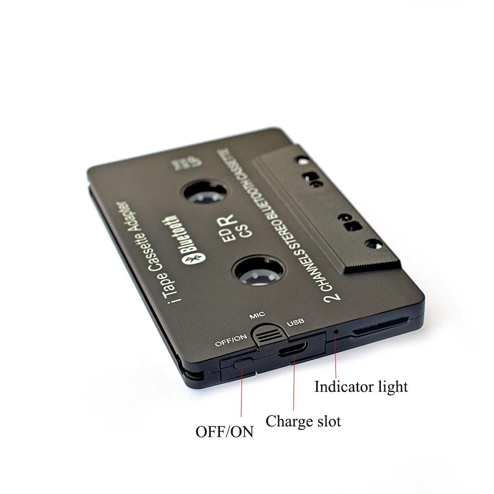 Quente sem Fio Adaptador de Trabalho durante o Carregamento Receptor de Áudio Estéreo para o Jogador da Plataforma do Carro V4.0 + Edr Itape Bluetooth Cassete 3rd Gen Csr - Image 2