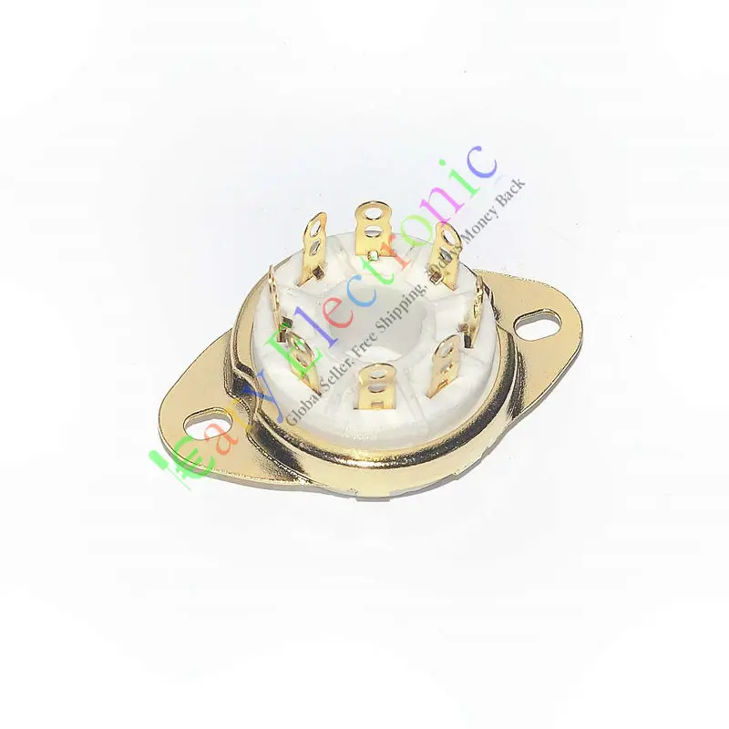 

Wholesale and retail 8PCS 8 PIN GOLD ceramics VACCUM TUBE SOCKETS SAVER FOR KT88 6550 EL34 AUDIO amps free shipping