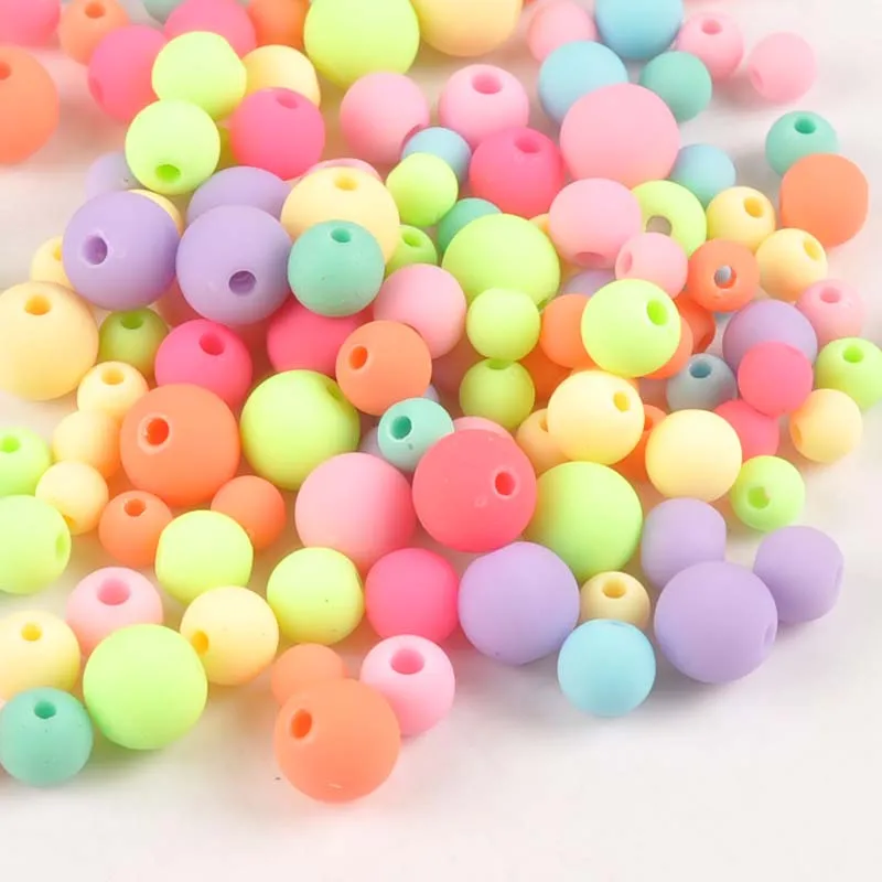 

Mixed Candy Color Acrylic beads Spacer Ball Beads Fit Jewelry Handmade YKL0127X
