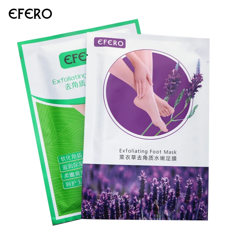 

EFERO 2Pack Baby Foot Mask Exfoliating Cream Nourish Moisturizing Foot Mask Feet Smooth Calluses Peeling Foot Socks for Pedicure