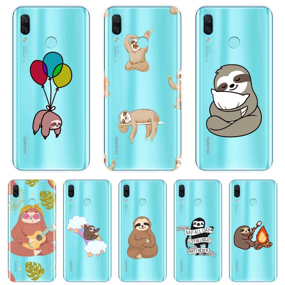 Забавный чехол Kawaii Loth для телефона Huawei Nova 3 3I 3E 2i 2 Lite Plus силиконовая Мягкая задняя